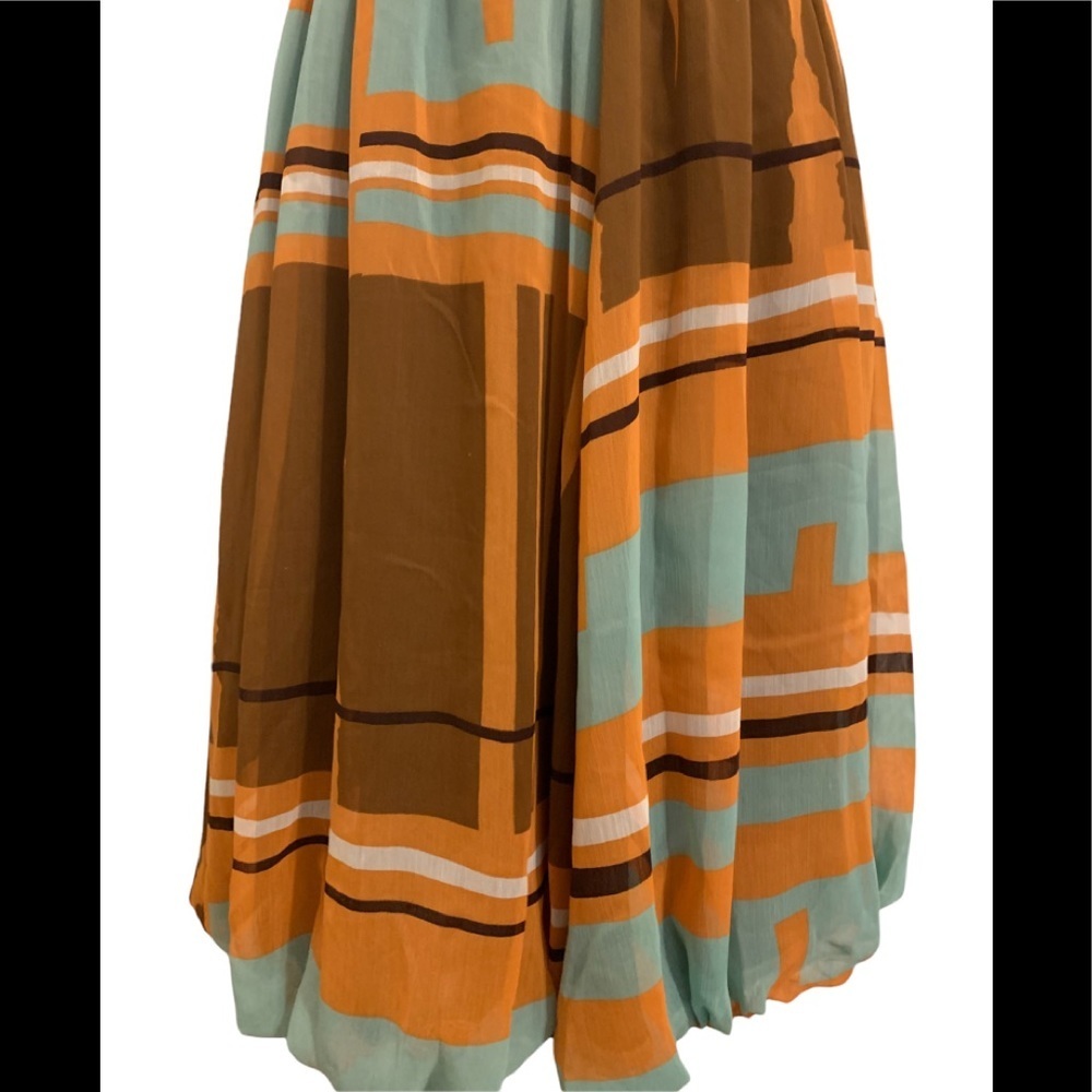 Womens Multicolored,Patchwork Double Zero Halter … - image 5